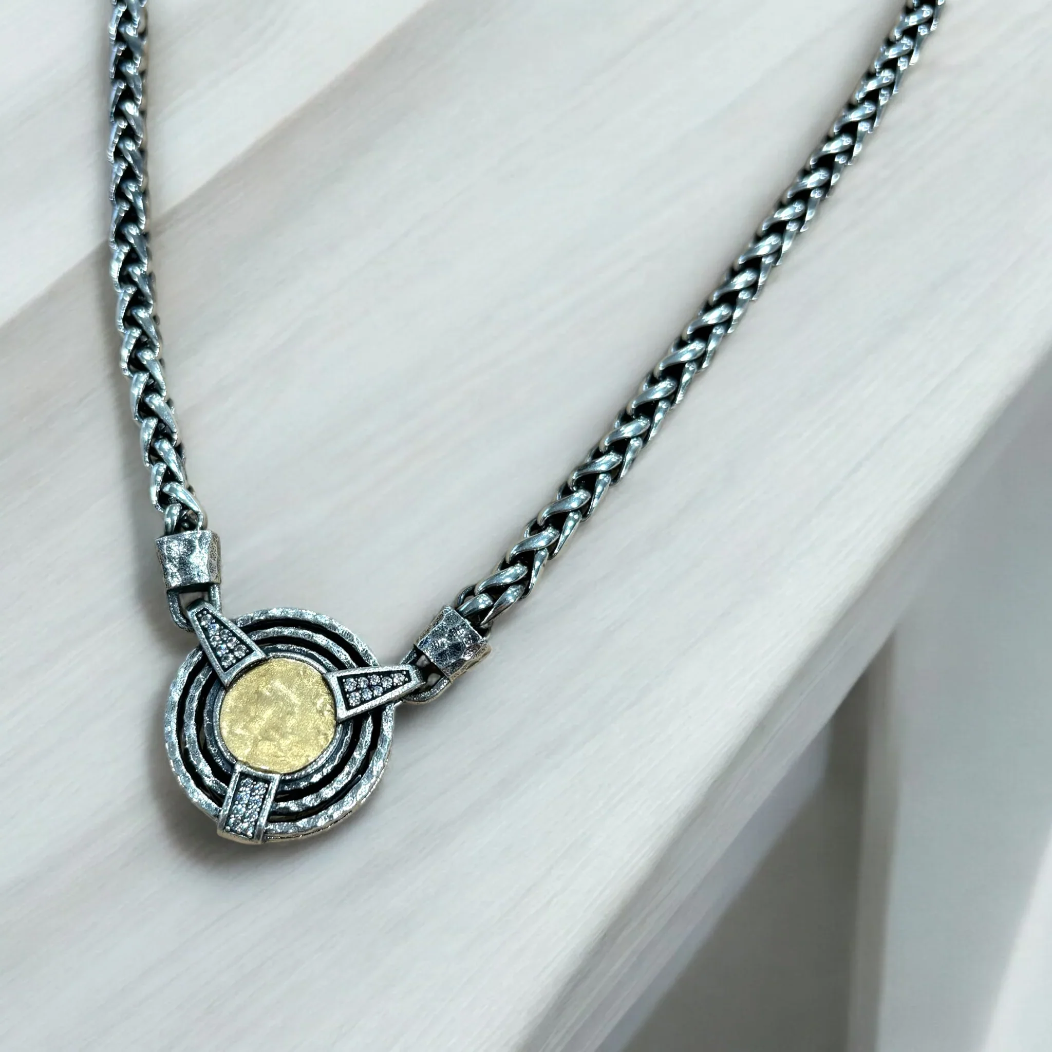 Vintage Silver Morro Coin Necklace - Image 2